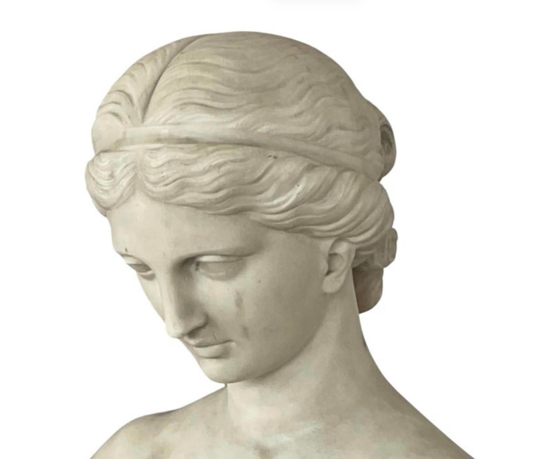 Italian Carved Marble Bust of a Young Woman - 15