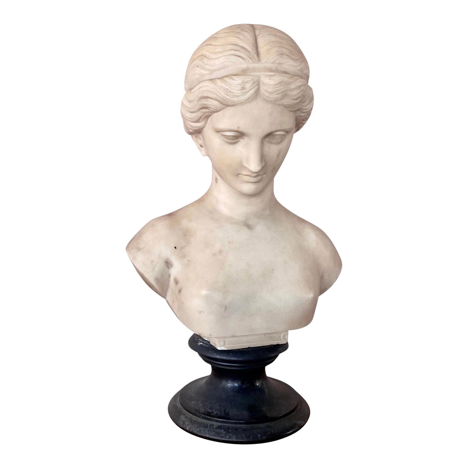 Italian Carved Marble Bust of a Young Woman (1 of 16)
