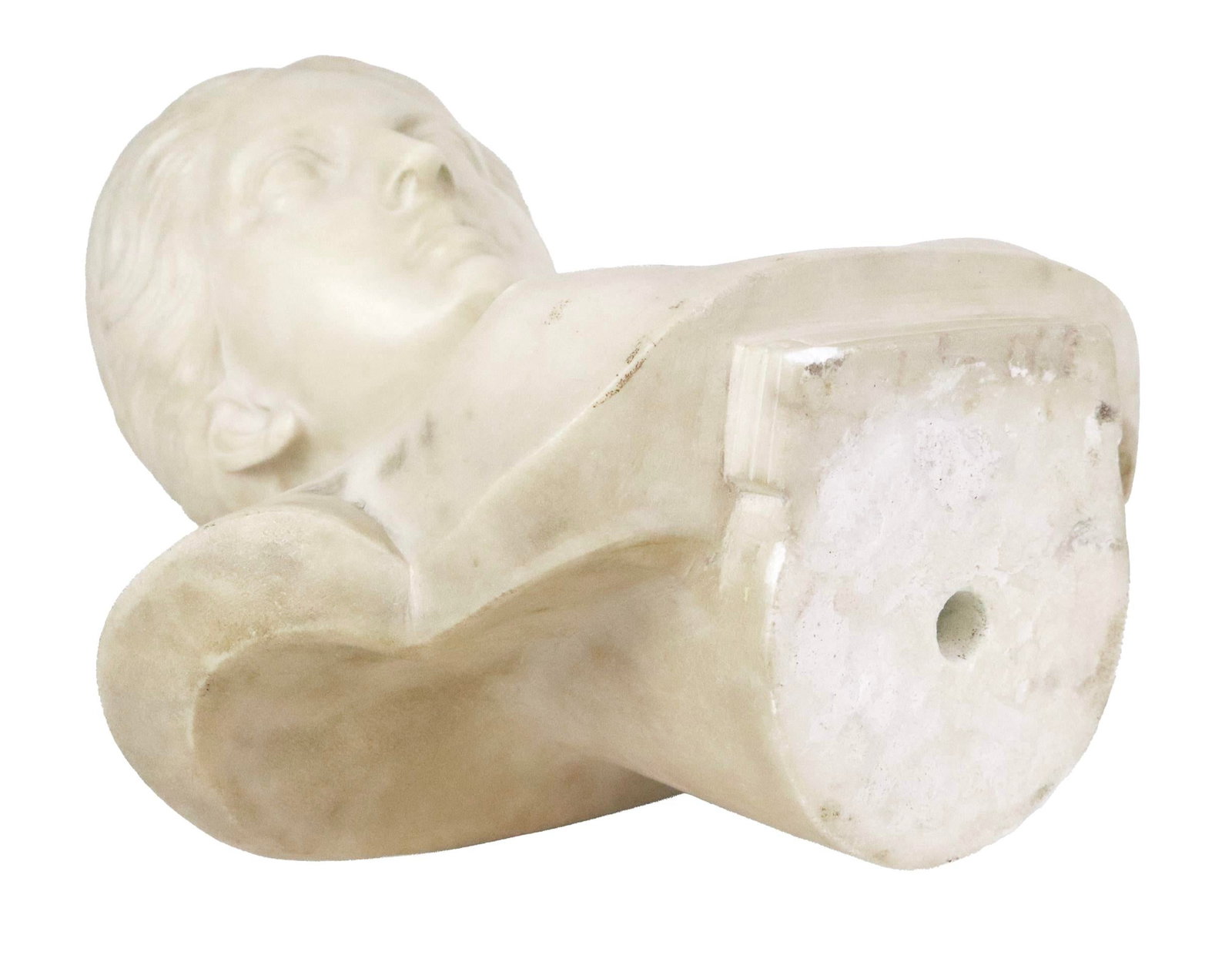 Italian Carved Marble Bust of a Young Woman - 7