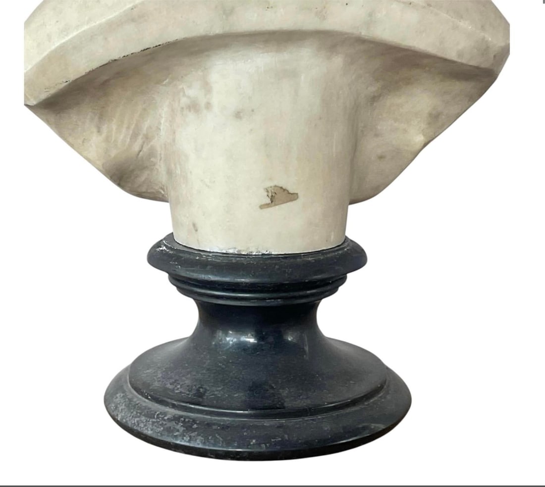 Italian Carved Marble Bust of a Young Woman - 8