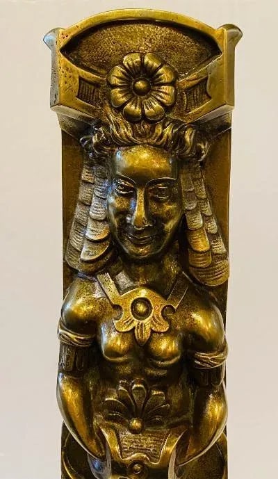Antique Brass Andirons - 2