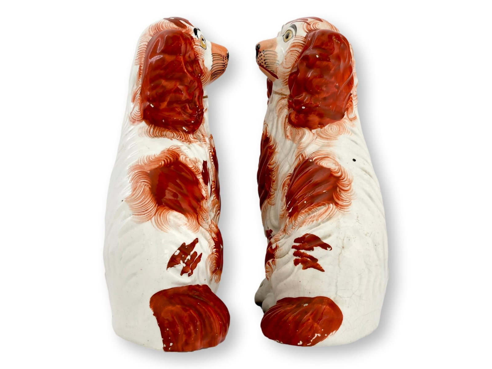 19th Century Staffordshire No. 4 Dogs / Spaniels - 4