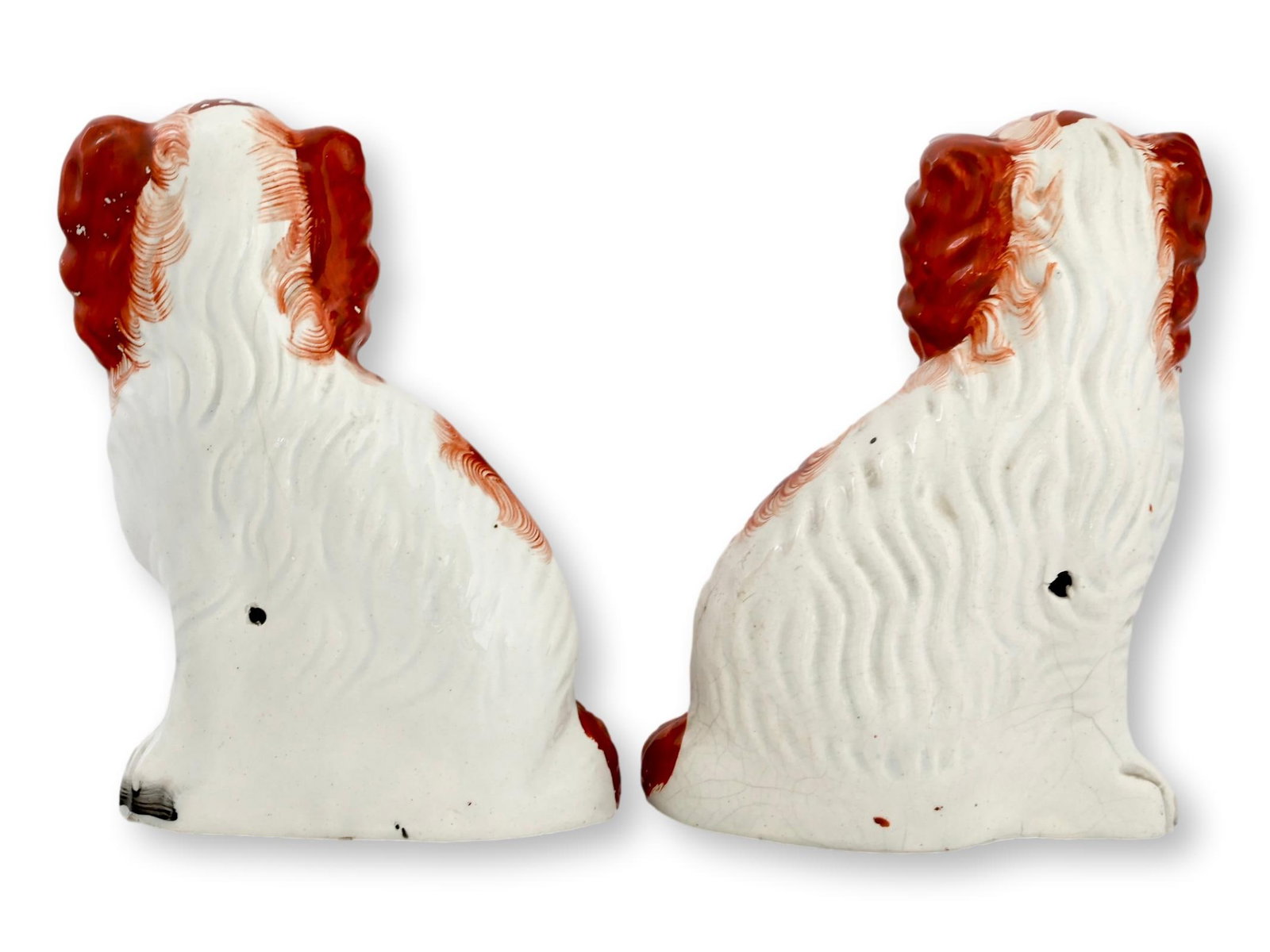 19th Century Staffordshire No. 4 Dogs / Spaniels - 5