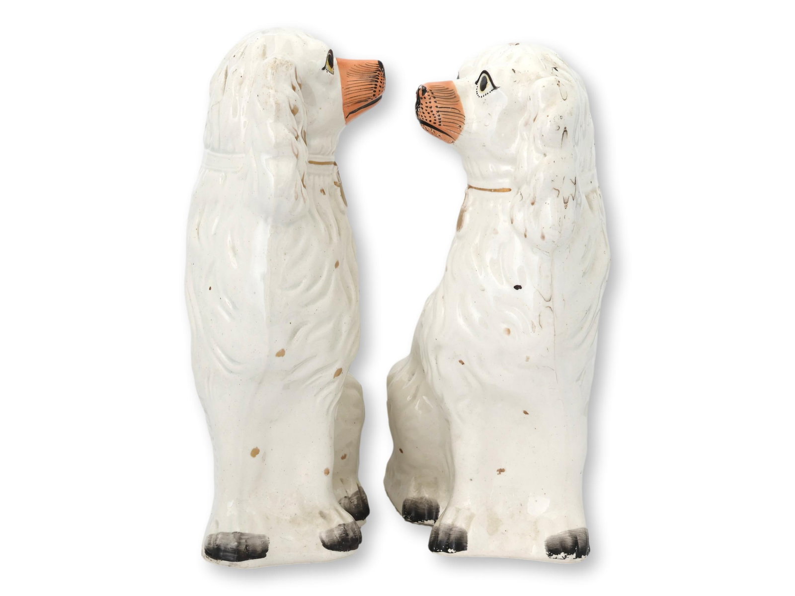 Large Antique Staffordshire Dogs - 2