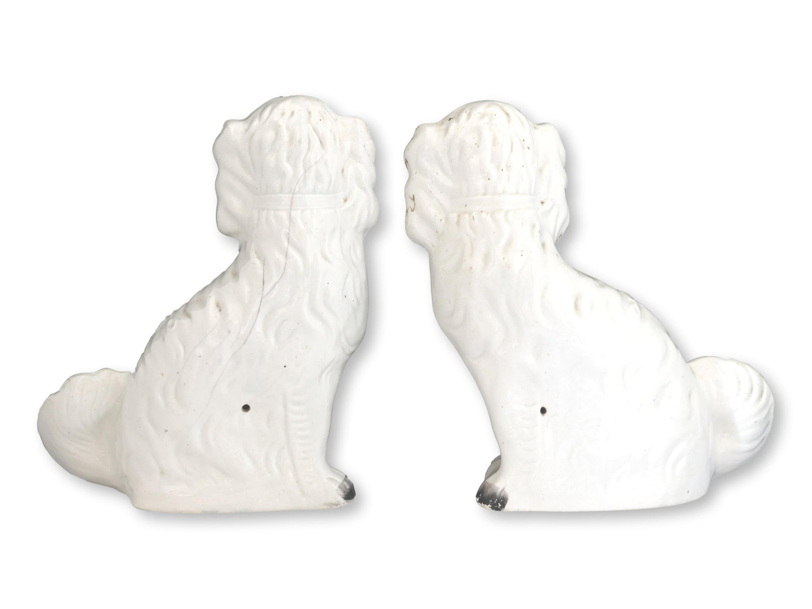 Large Antique Staffordshire Dogs - 3