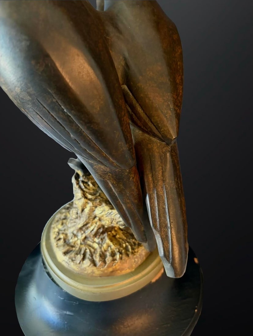 Late 20th Century Llewellyn Davies Signed Limited Edition Bronze Triple Toucan Sculpture - 4/20 - 6
