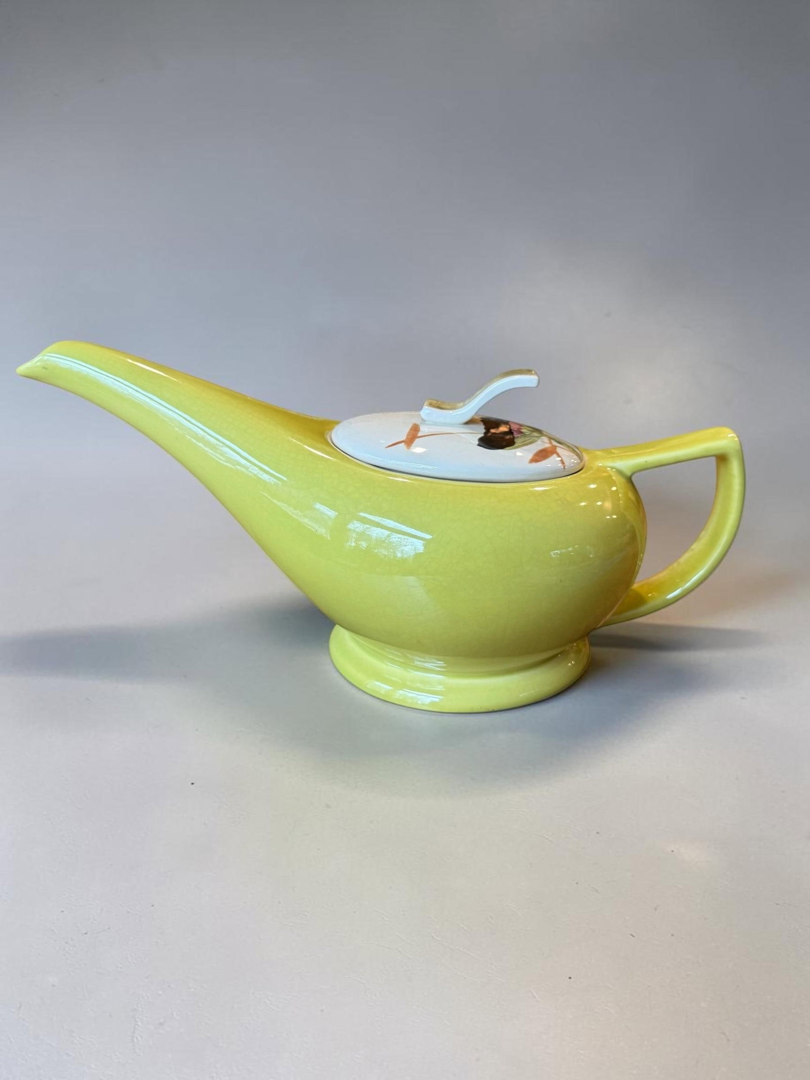 Red Wing Pottery Lotus Teapot 1950's - 15
