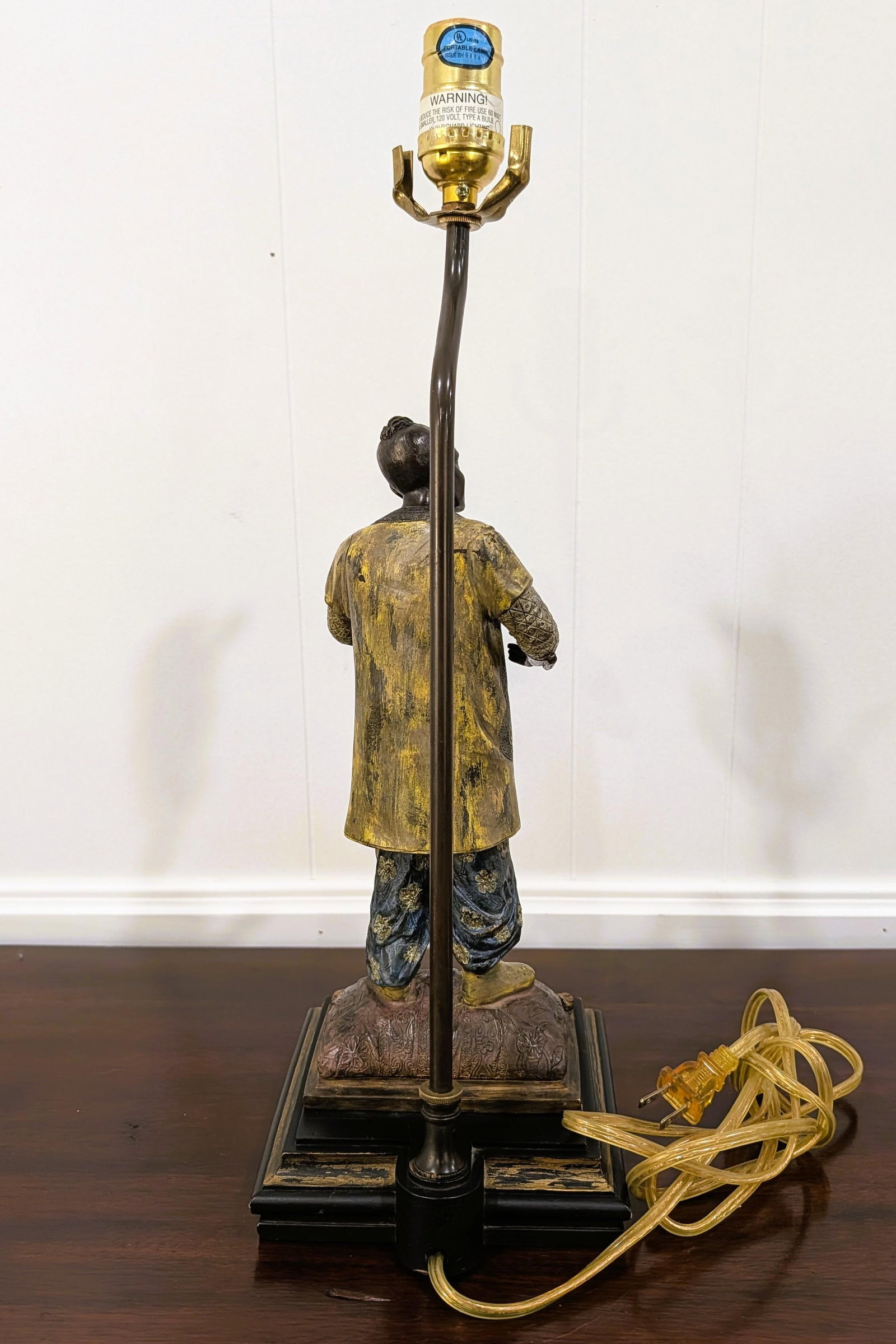 Mid 20th Century Rare Viennese Cold Painted Bronze Figural Table Lamps, Orientalist Sculptures - a P - 7