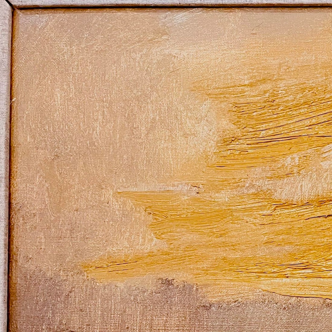 1980's Abstract Impressionist Desert Landscape - After Sunset by Robert Baranet - Rare Carl Laughlin - 3