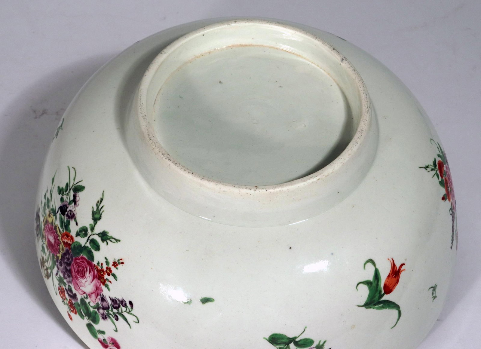 18th-Century First Period Worcester Porcelain Botanical Punch Bowl - 15