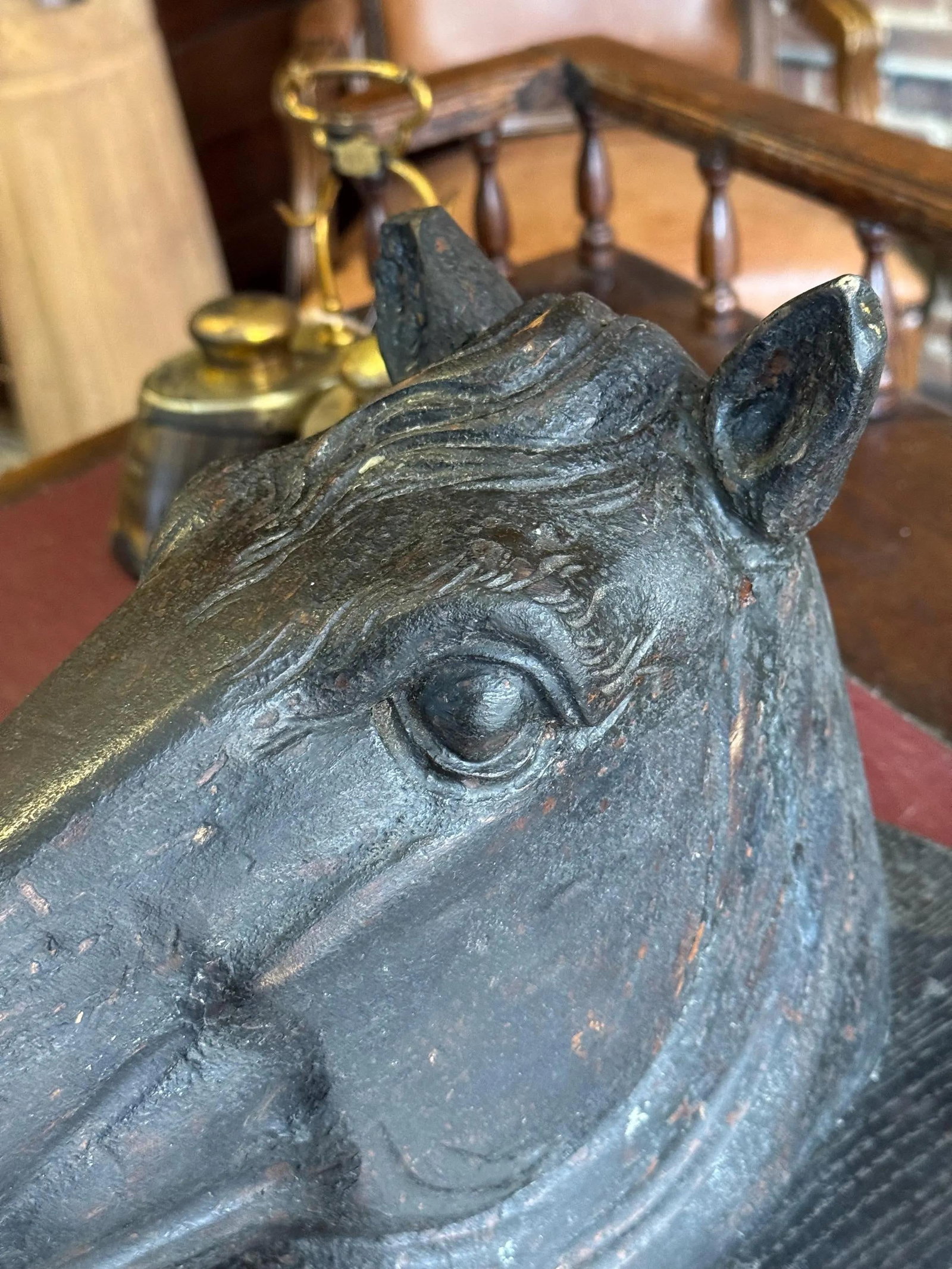 19th Century Wooden Horse Head Trade Sign - 7