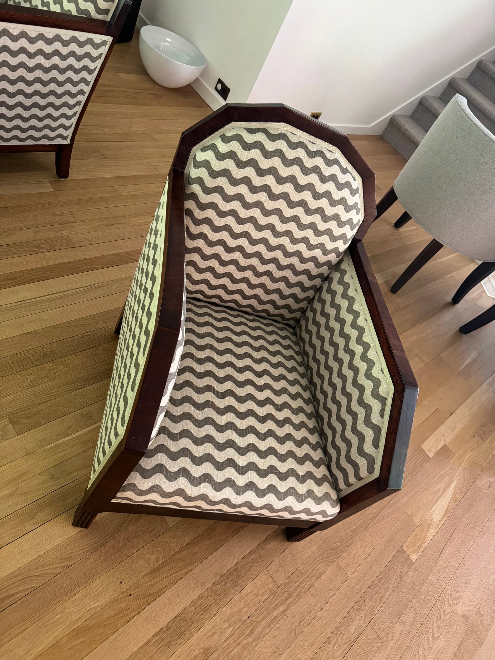 1920s Pair of Art-Deco-Inspired Accent Chairs - 4