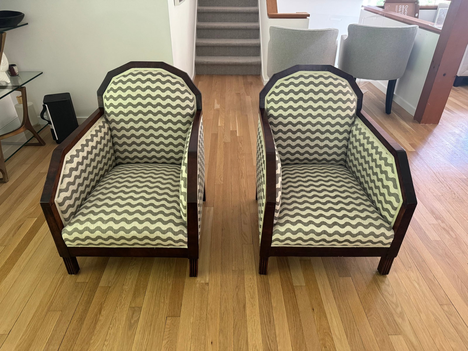 1920s Pair of Art-Deco-Inspired Accent Chairs - 6