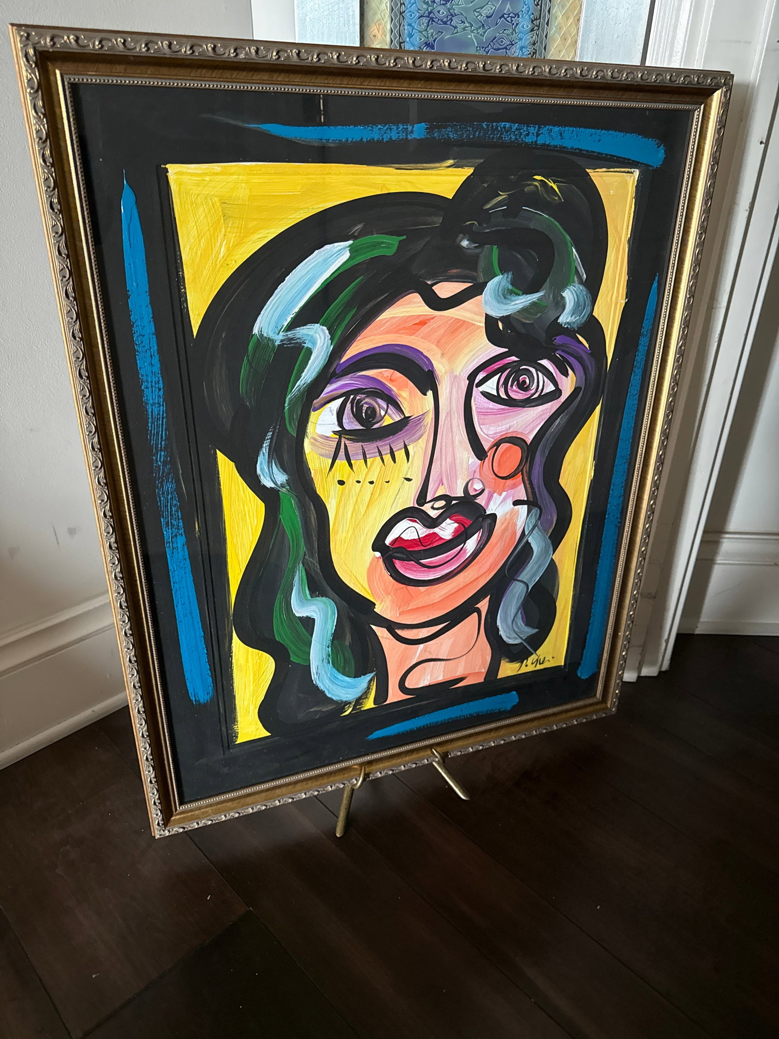 Original Peter Keil Abstract Female Portrait Painting - 2