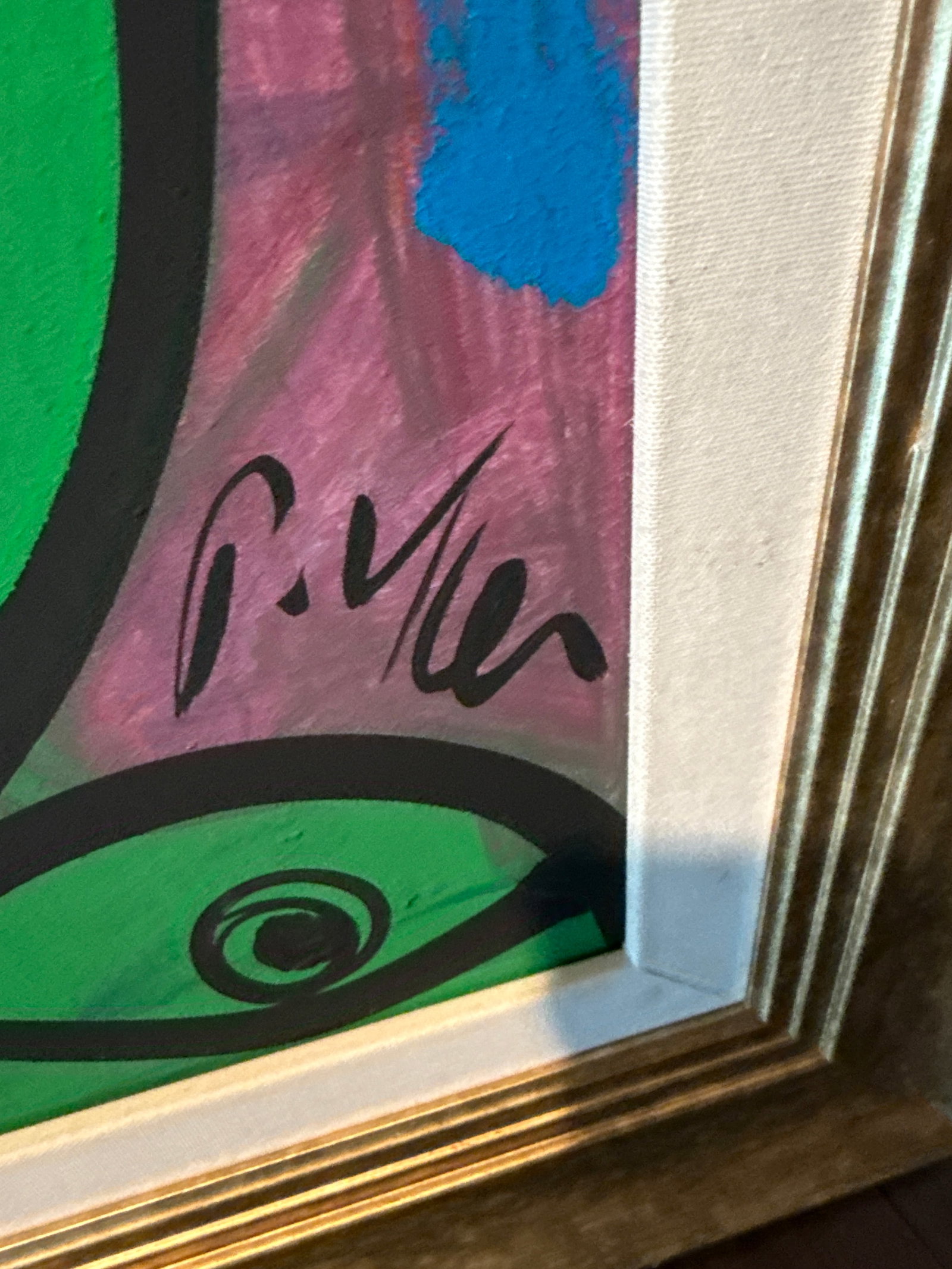 1970s Peter Keil Original Abstract Colorful Portrait Painting - 4
