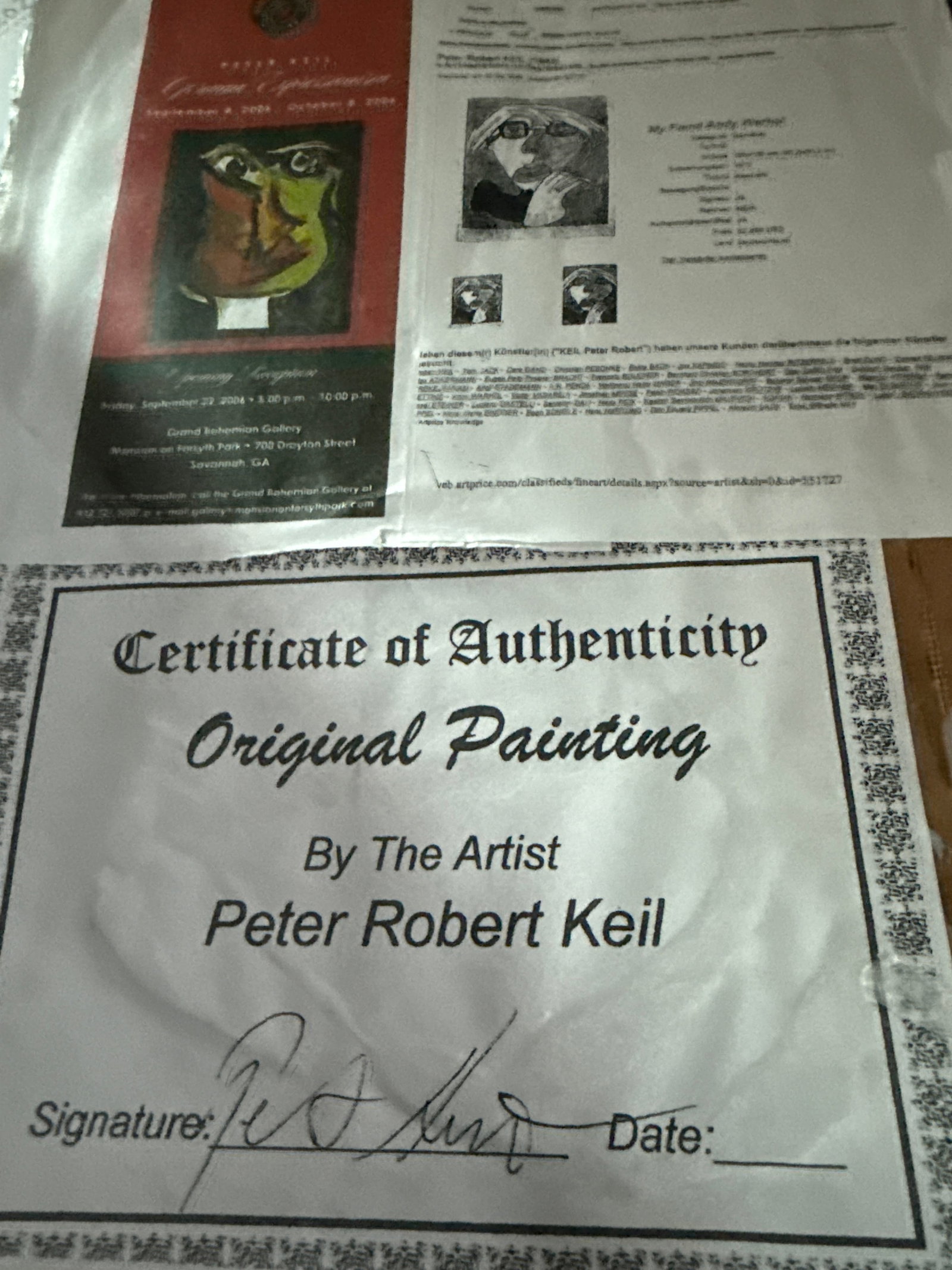 1970s Peter Keil Original Abstract Colorful Portrait Painting - 5