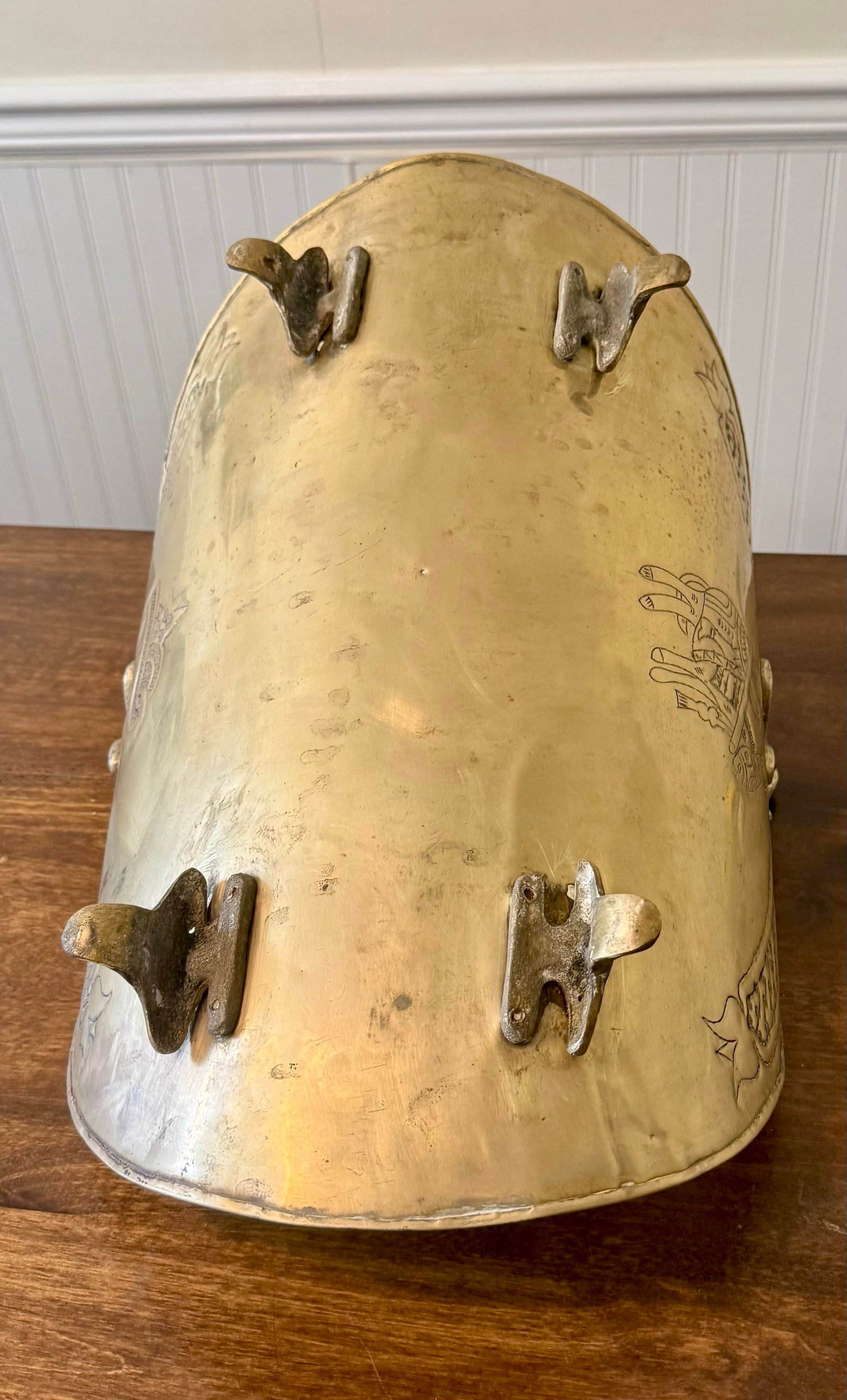 Brass Log Holder or Coal Scuttle - 5