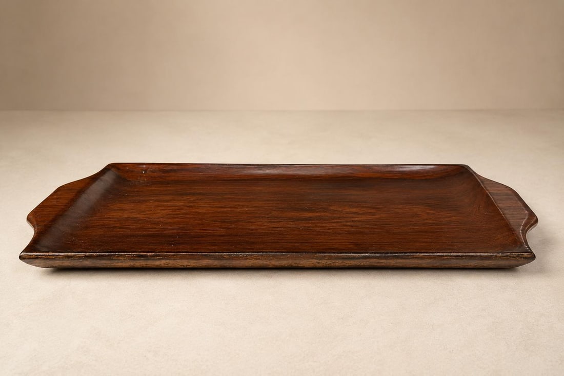 1960s Brazilian Modern Serving Tray in JacarandÃ¡, by Jean Gillon for WoodArt - 7