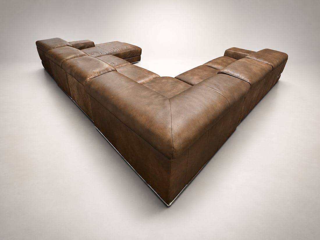 Loom Earthline Leather Modular Sectional Special Edition - 11