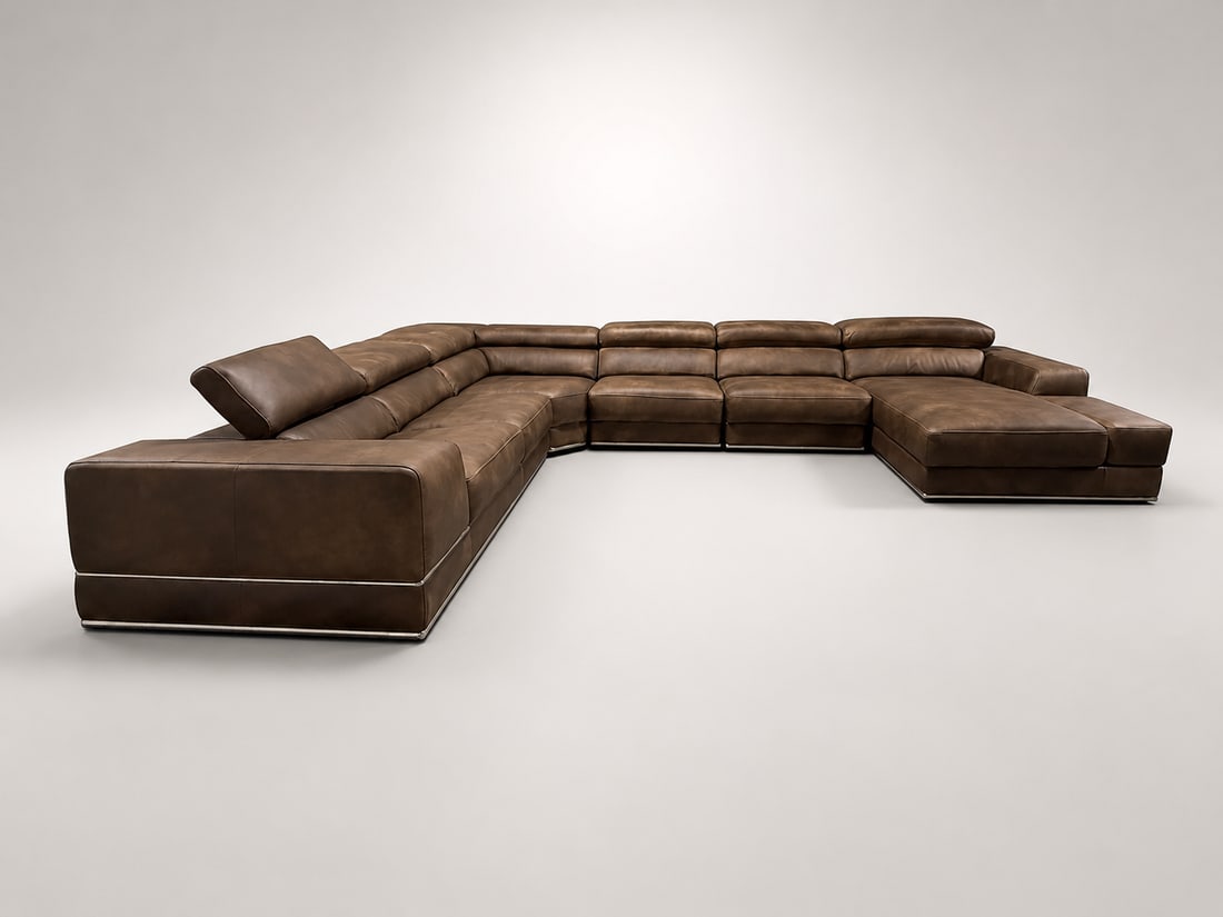 Loom Earthline Leather Modular Sectional Special Edition - 6