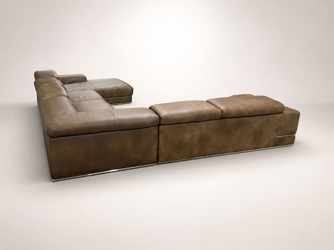 Loom Earthline Leather Modular Sectional Special Edition - 7