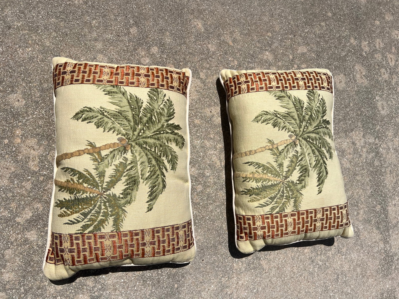 Vintage Tropical Palm Tree Pillows- 2 - 3