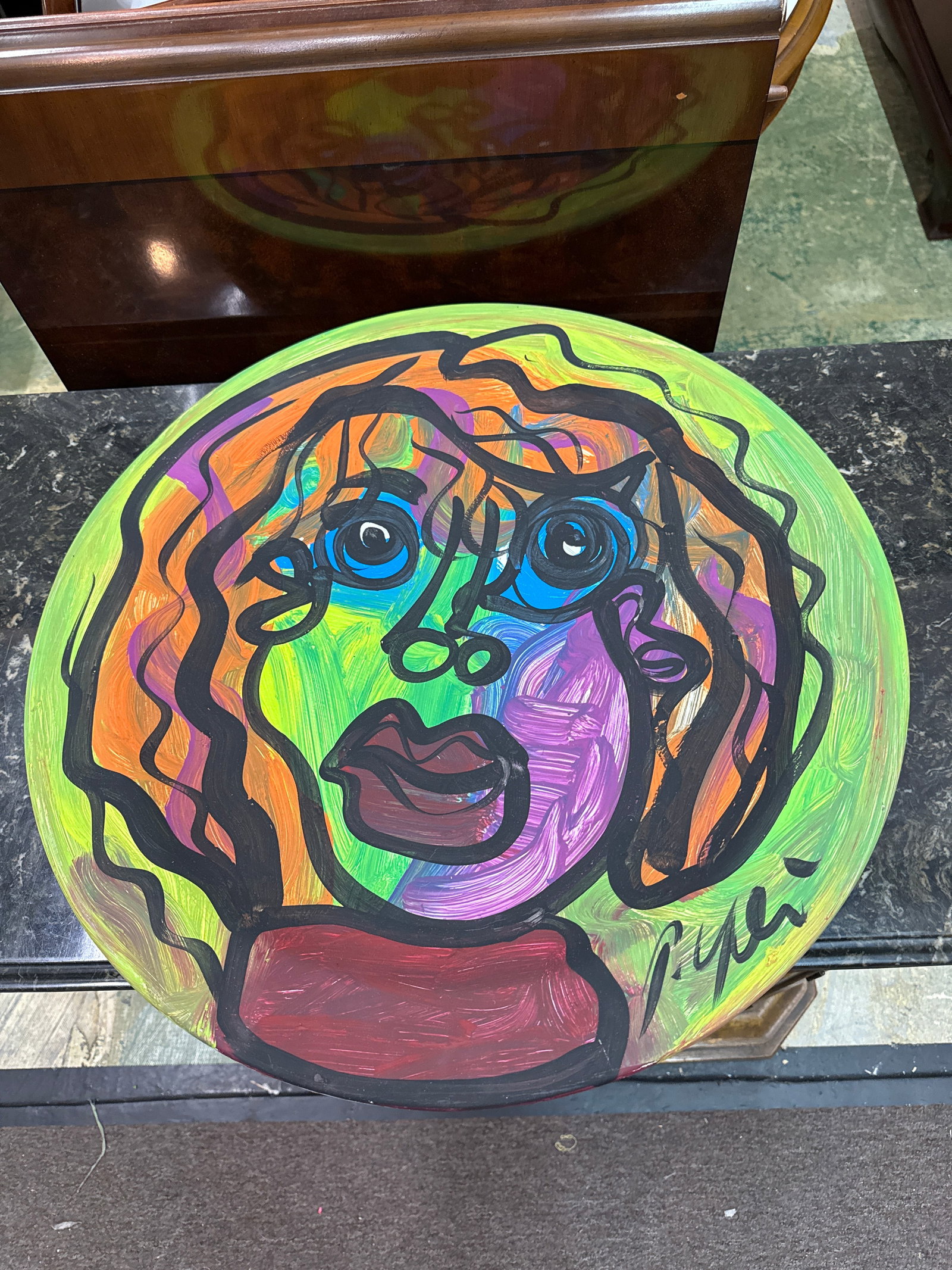 1970s Peter Keil Original Abstract Pottery Charger Bowl Sculpture - 2