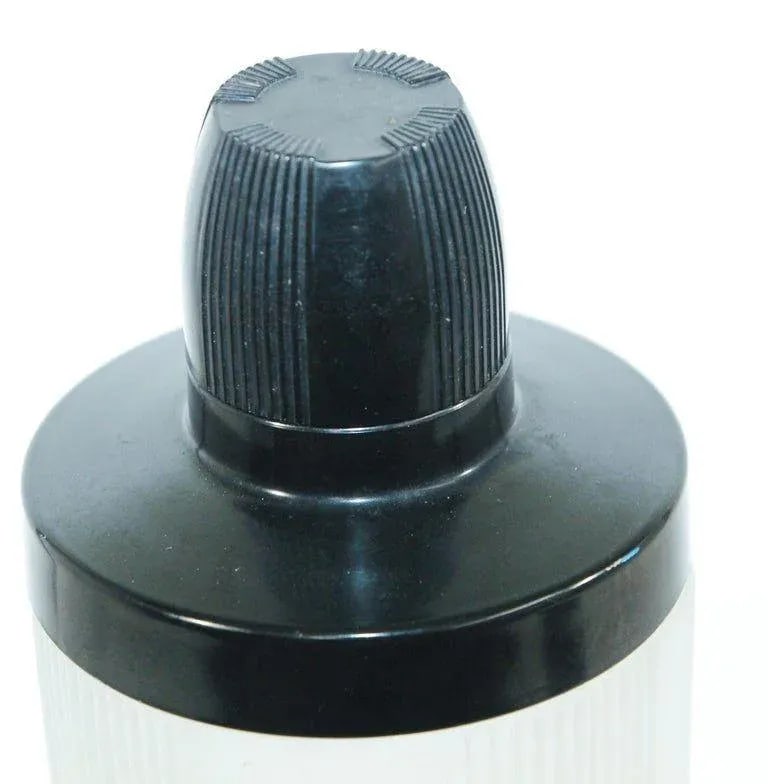 Circa 1930 Art Deco Frosted Glass and Bakelite Empire Cocktail Shaker - 3