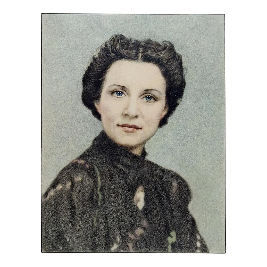 Vintage Charles Berkeley Normann Portrait of Geneva Flores Hart Drawing (1 of 5)