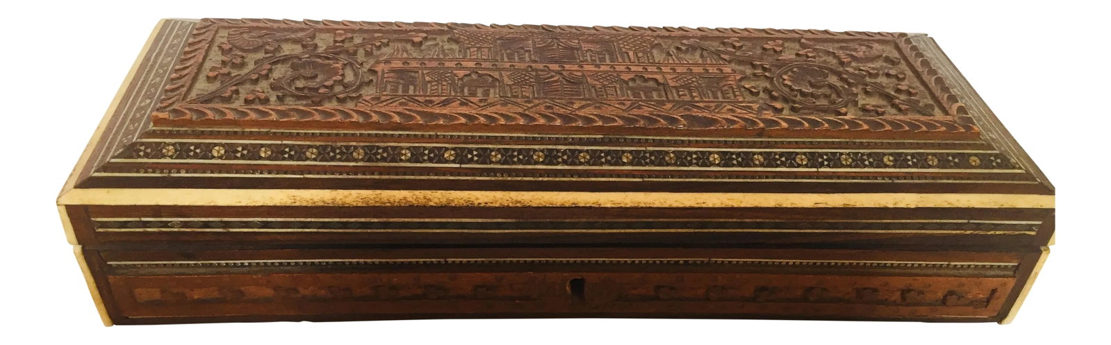 Antique Anglo Indian Mother of Pearl Inlay Box (1 of 12)