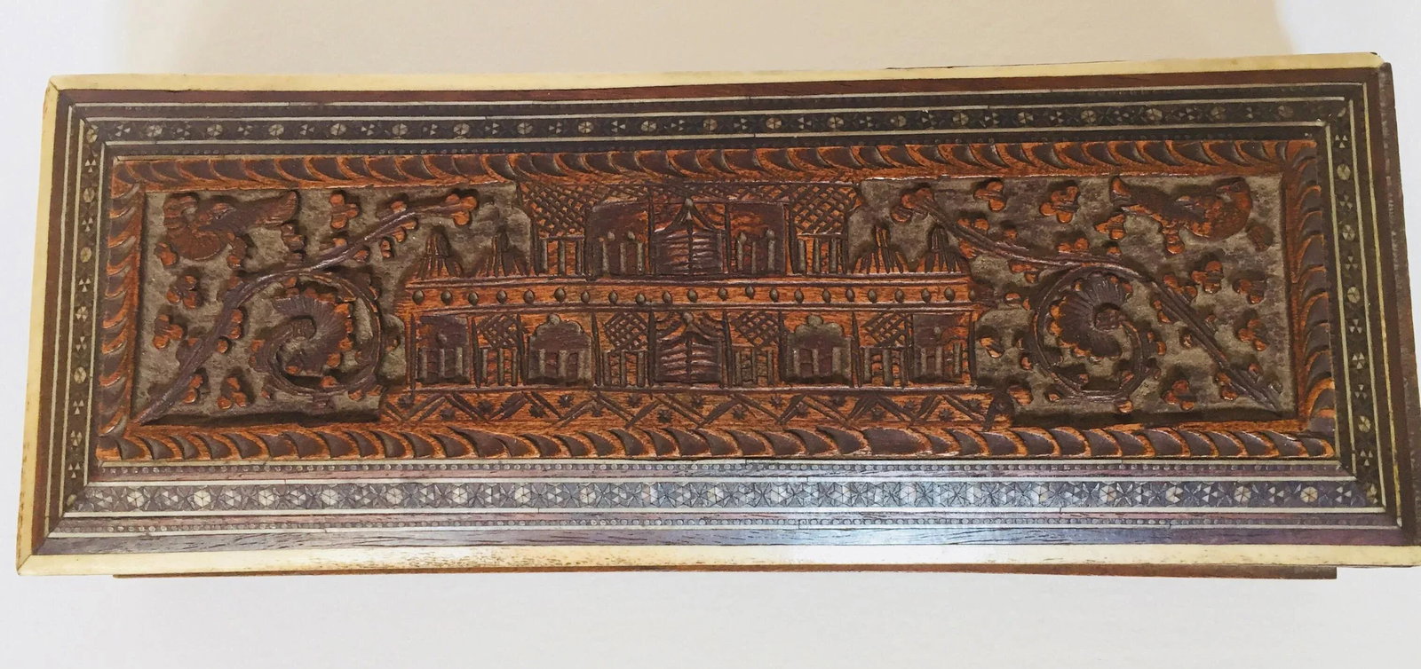 Antique Anglo Indian Mother of Pearl Inlay Box - 2
