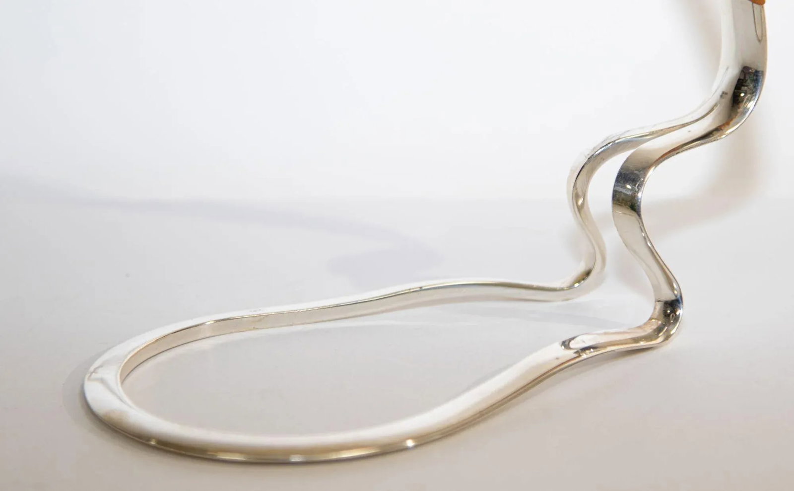 Vintage Silver-Plate and Cane Wine Bottle Holder by Eisenberg Lozano 1960 - 5