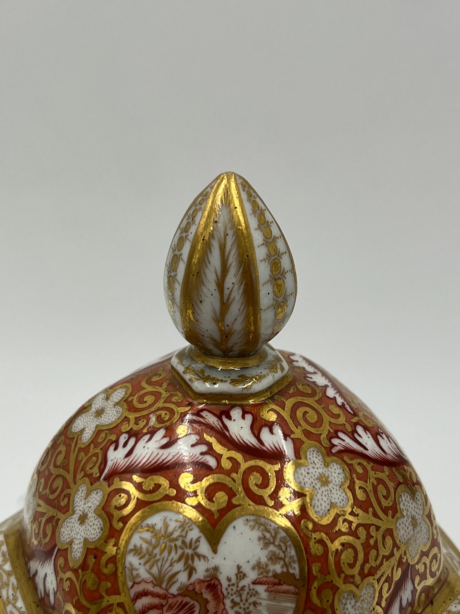 19th Century English Japonesque Porcelain Lidded Urns Exc- a Pair - 12