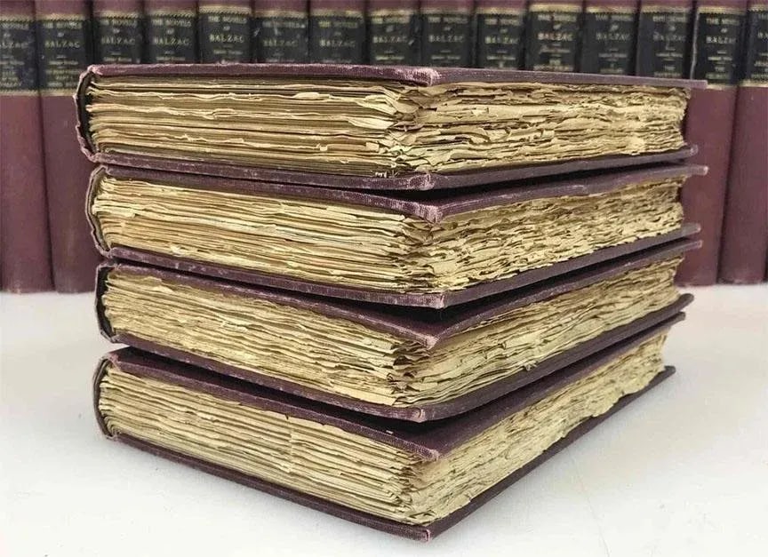 Antiquarian Book Set 32 Volumes the Novels of Balzac C1898 Le Library Edition. #635/1250 - English L - 3