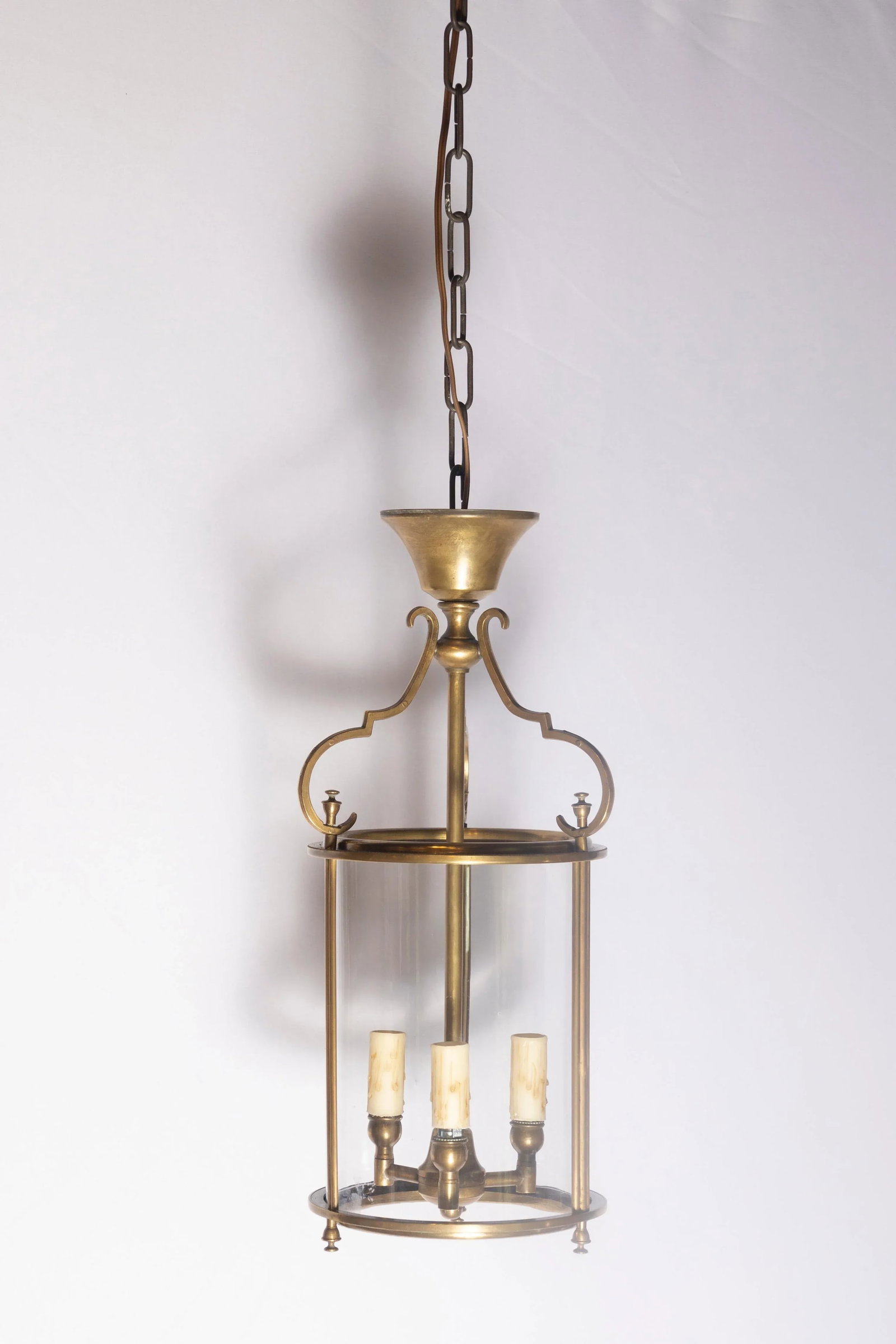 20th Century French Brass and Glass Lantern - 3