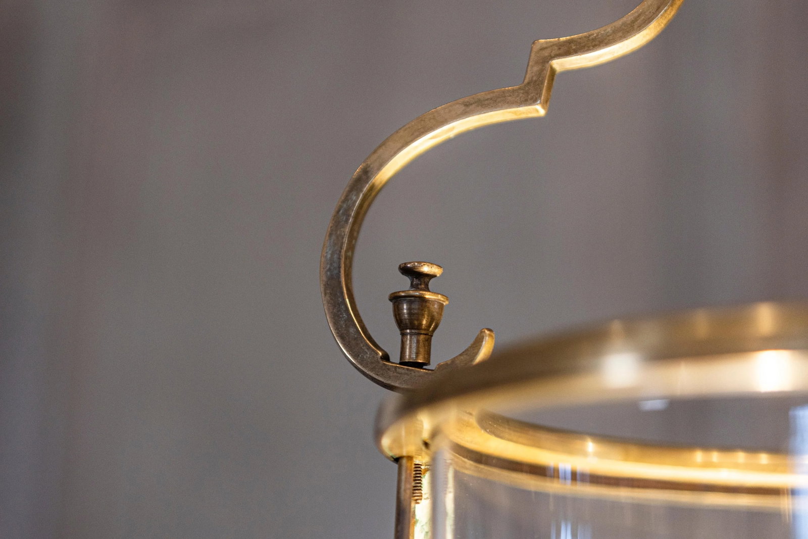 20th Century French Brass and Glass Lantern - 7