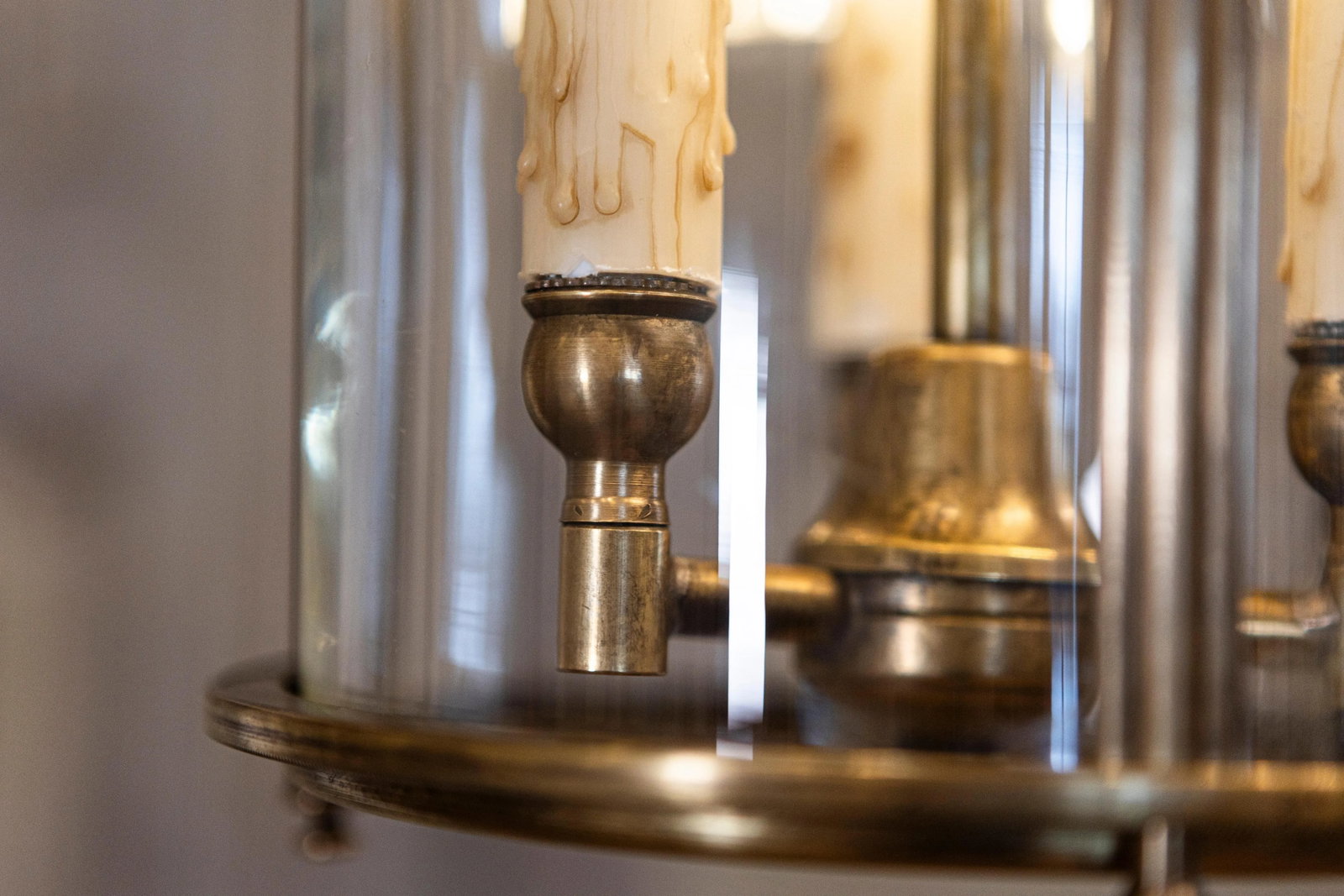 20th Century French Brass and Glass Lantern - 9