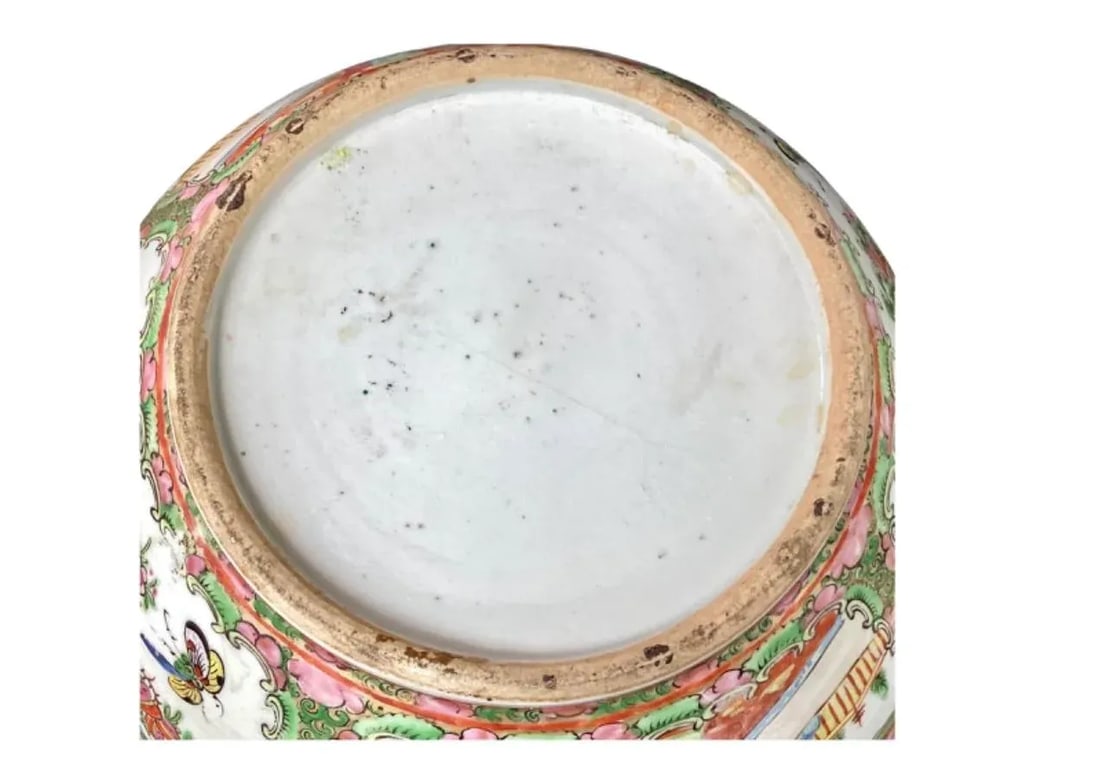 Large Chinese Porcelain Famille Rose Medallion Bowl #10 - 7
