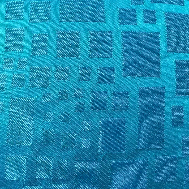 British Modern Chenille Blue Royal Square Pillows by Arlene Angard, Set of 2 - 6
