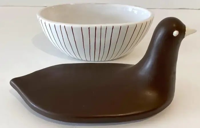 Mid 20th Century Italian Mid-Century Porcelain Figural Dove Boxes, Circa 1960s - a Pair - 3