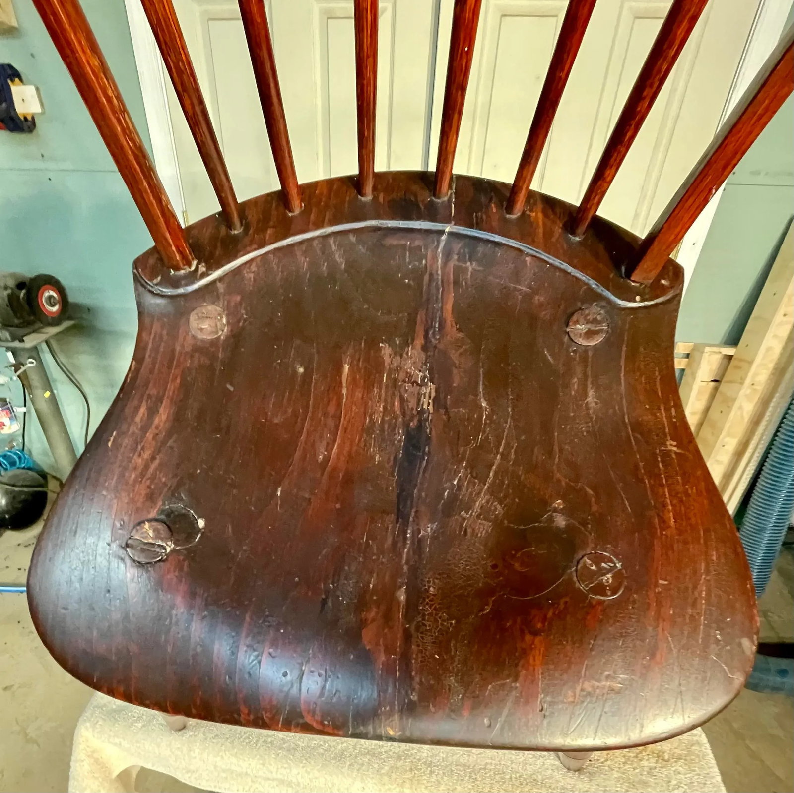 Antique Bow Back Windsor Chair - 6