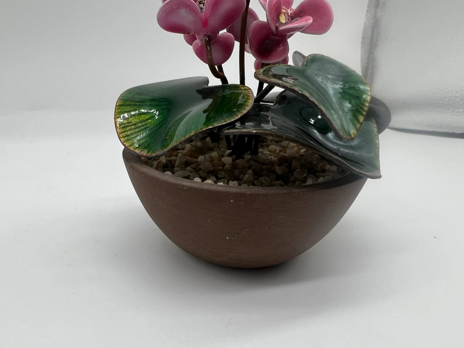Petite Bovano of Cheshire Enamel Floral Decorative Planter Cyclamen Persicum - 3