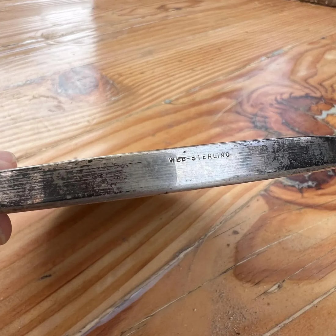 1950s Web Sterling Silver Embellished Trivet Hot Plate - 2