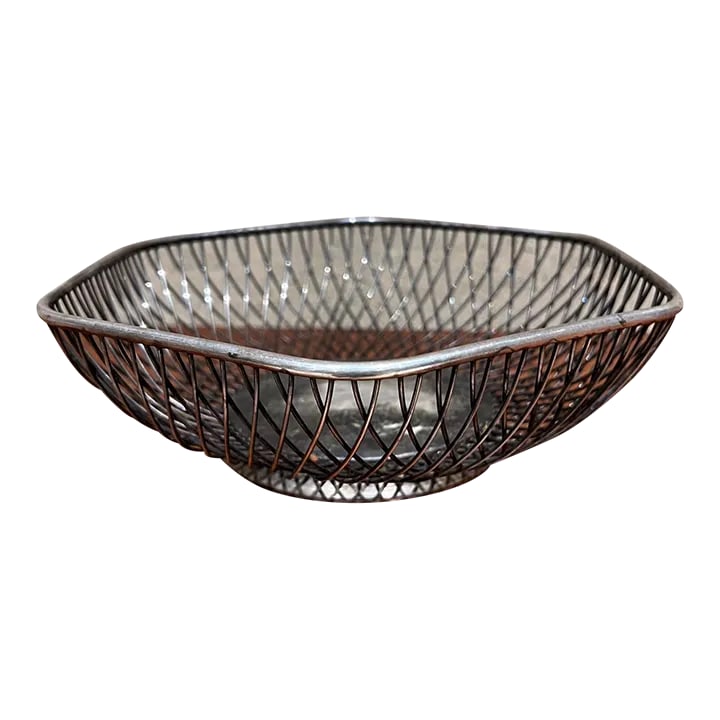1960s Gorham Original Silver Bowl Wire Basket (1 of 8)