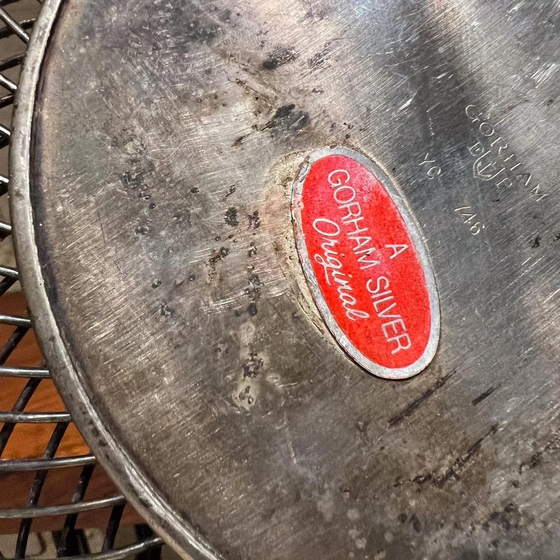 1960s Gorham Original Silver Bowl Wire Basket - 8