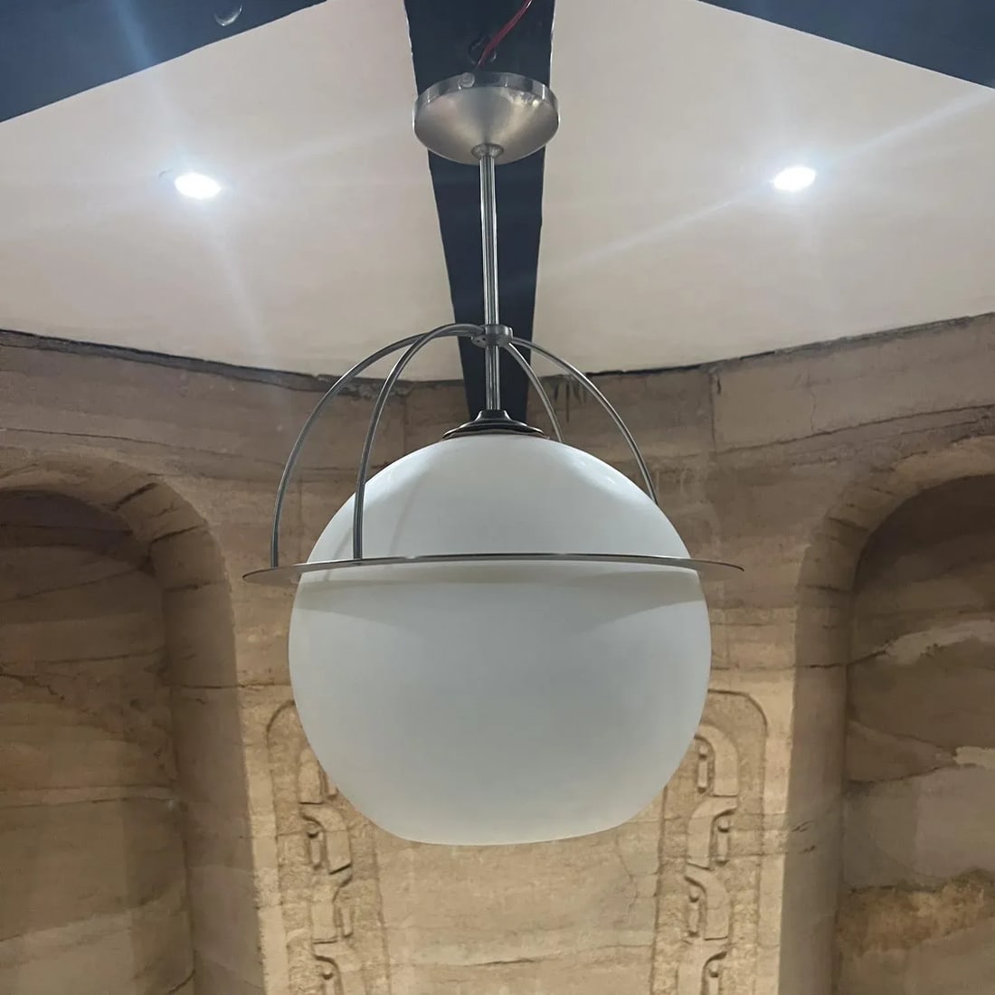 1960s Style of Vico Magistretti Omega Pendant Suspension Lamp - 2