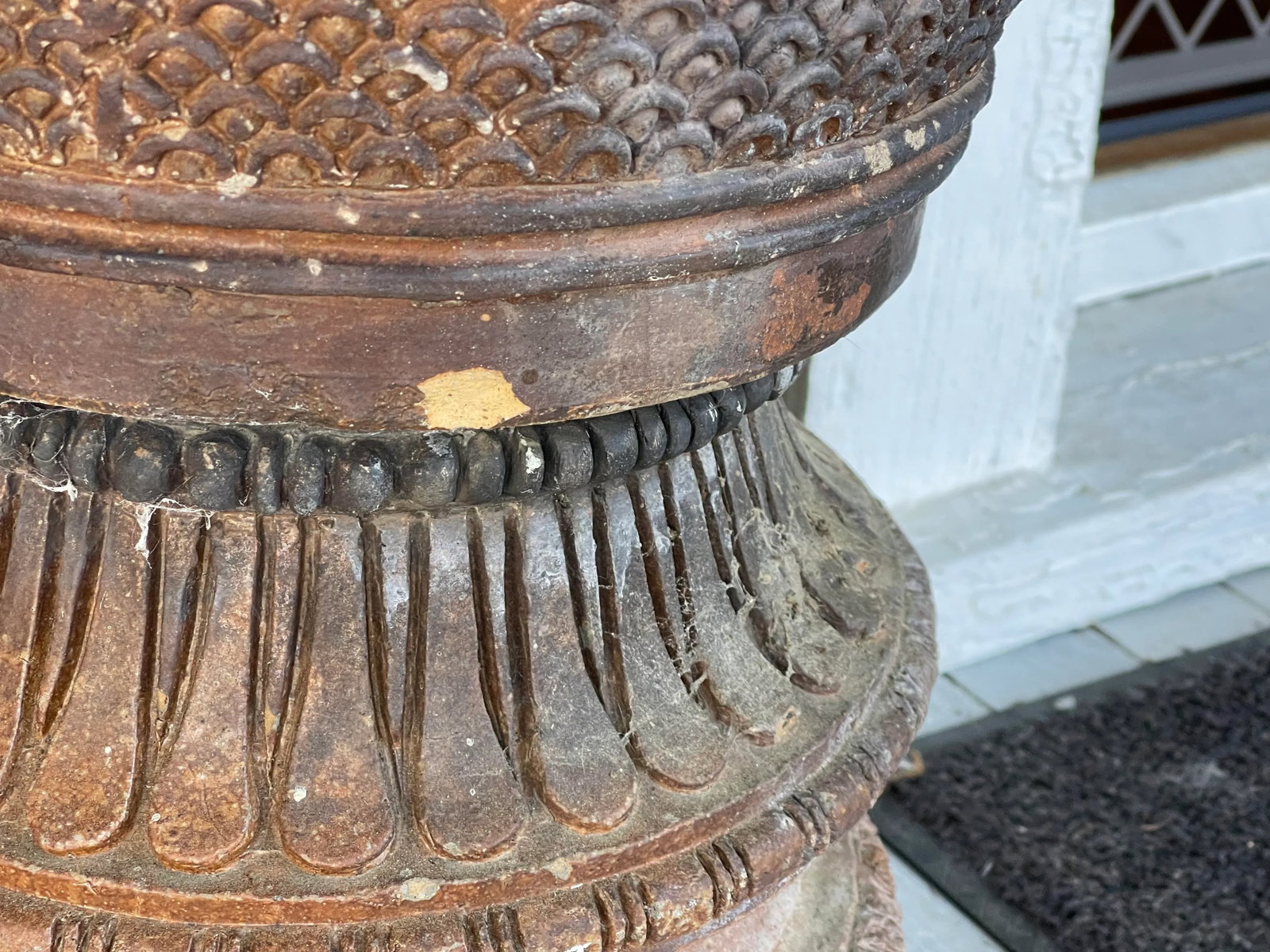 Pair Late 19th Century Monumental Neoclassical Amphora Garden Urns - Set of 2 - 3