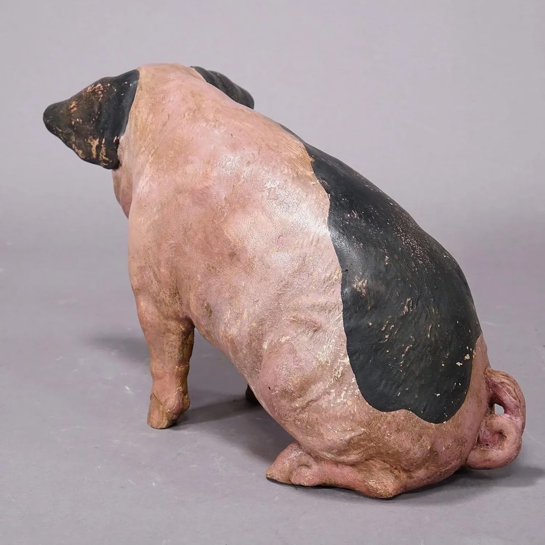 Swabian Hallic Country Pig Made of Terracotta 1930s - 5