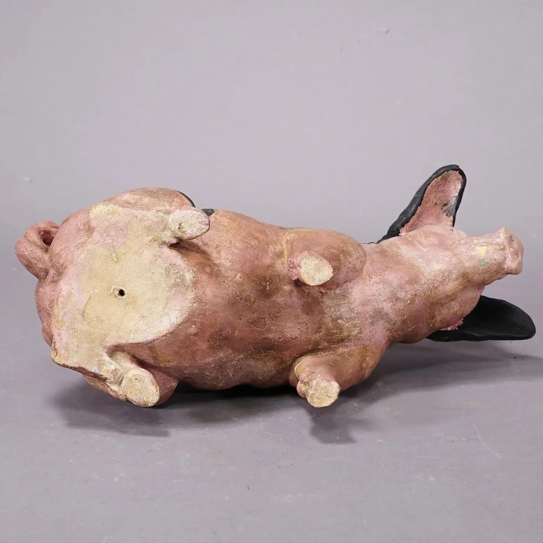 Swabian Hallic Country Pig Made of Terracotta 1930s - 6