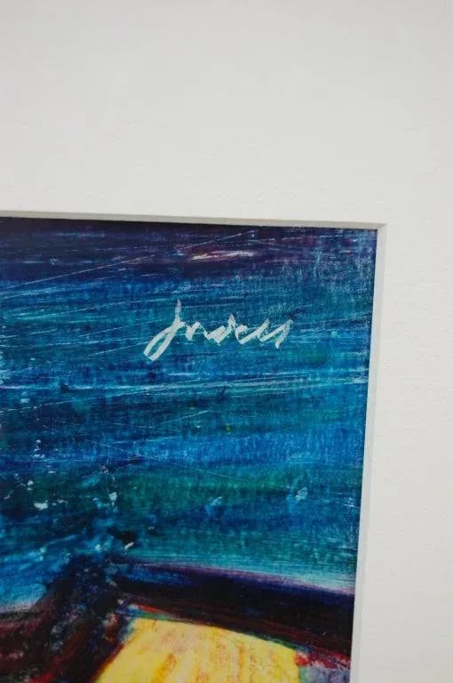 Vintage Original Abstract Pastel Artwork by Swedish Artist Ivan Jordell. - 4